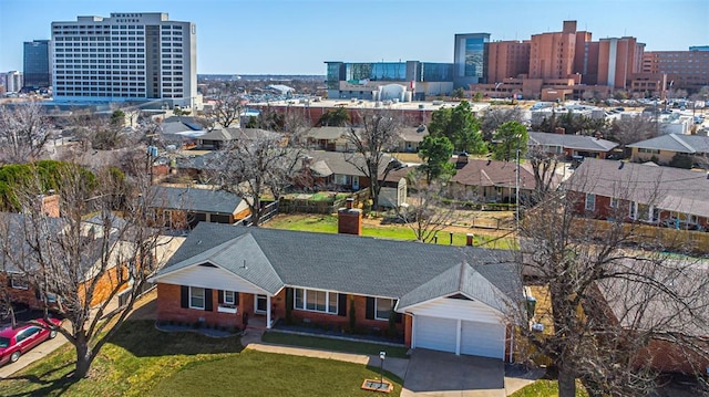 3316 NW 60th, Oklahoma City, OK 73112 - bird's eye view featuring a city view