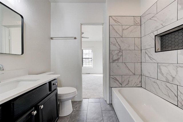 1721 NW 35th St, Oklahoma City, OK 73118 - full bathroom featuring vanity and toilet