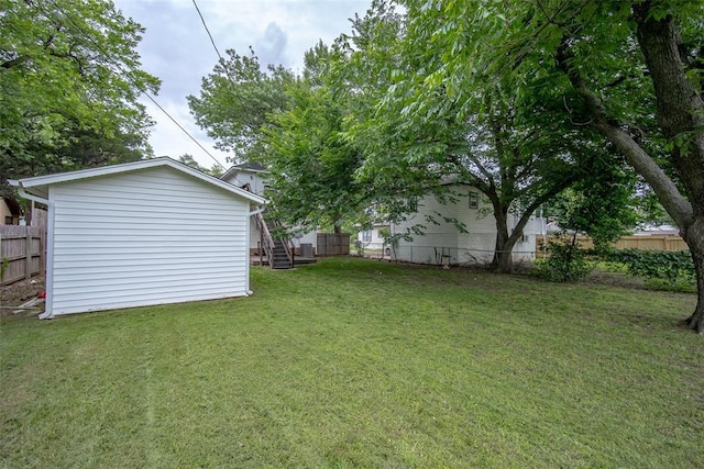 4505 N Peniel Ave, Bethany, OK 73008 - view of yard featuring stairway