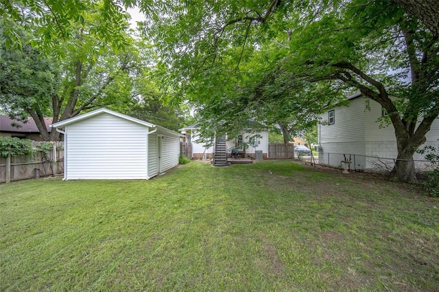 4505 N Peniel Ave, Bethany, OK 73008 - fenced backyard featuring an outbuilding