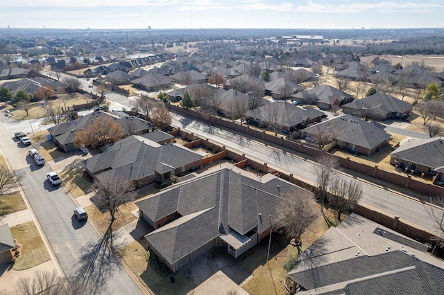bird's eye view with a residential view