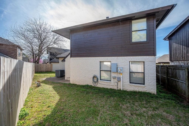 3833 Ives Way, Norman, OK 73072 - rear view of property with a patio area and central air condition unit