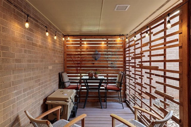 balcony with grilling area