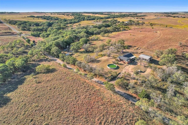 17421 E 1160th Rd, Sweetwater, OK 73666 - aerial view with a rural view