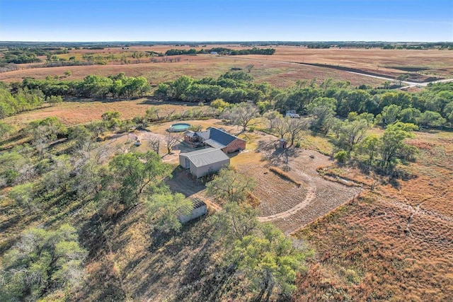 17421 E 1160th Rd, Sweetwater, OK 73666 - birds eye view of property featuring a rural view
