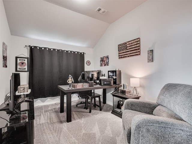 333 Emmy Jean Dr, Blanchard, OK 73010 - office with lofted ceiling and carpet