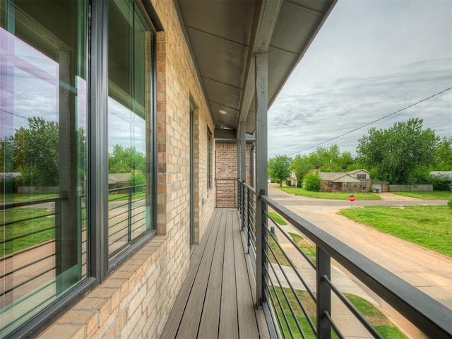 view of balcony