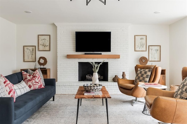 10912 Willow Grove Rd, Oklahoma City, OK 73120 - carpeted living room with a fireplace