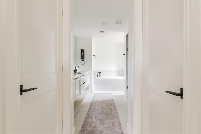 10912 Willow Grove Rd, Oklahoma City, OK 73120 - bathroom featuring visible vents and tile patterned flooring