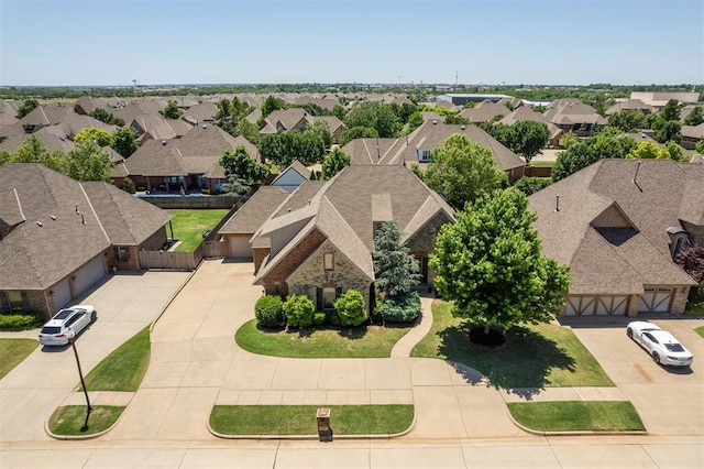1216 Camelot Dr, Yukon, OK 73099 - aerial perspective of suburban area