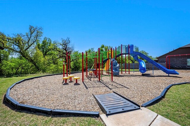 view of community jungle gym