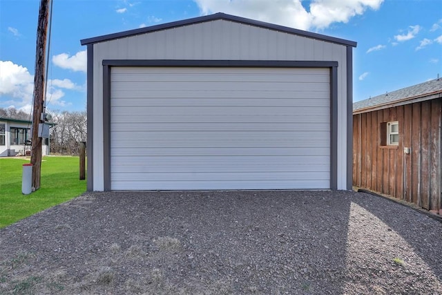 9872 N 2121st Pl, Butler, OK 73625 - detached garage with gravel driveway