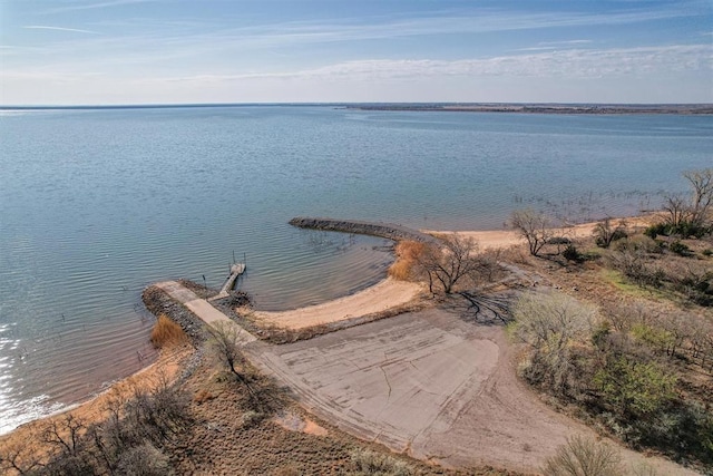 9872 N 2121st Pl, Butler, OK 73625 - bird's eye view of a large body of water