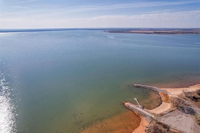 9872 N 2121st Pl, Butler, OK 73625 - drone / aerial view of a nearby body of water