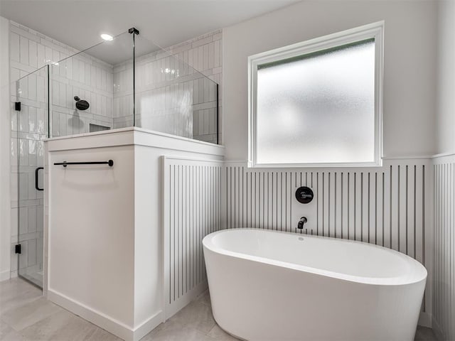 77 Orchid Ct, Piedmont, OK 73078 - full bathroom with a soaking tub and a shower stall