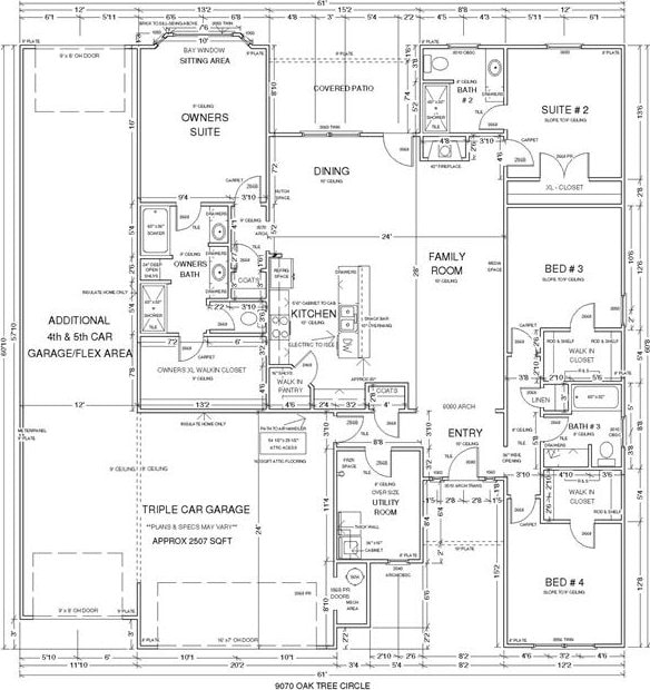 9070 Oak Tree Cir, Edmond, OK 73025 - floor plan