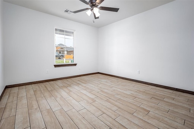 1431 County Road 2977, Blanchard, OK 73010 - empty room featuring ceiling fan and wood finished floors