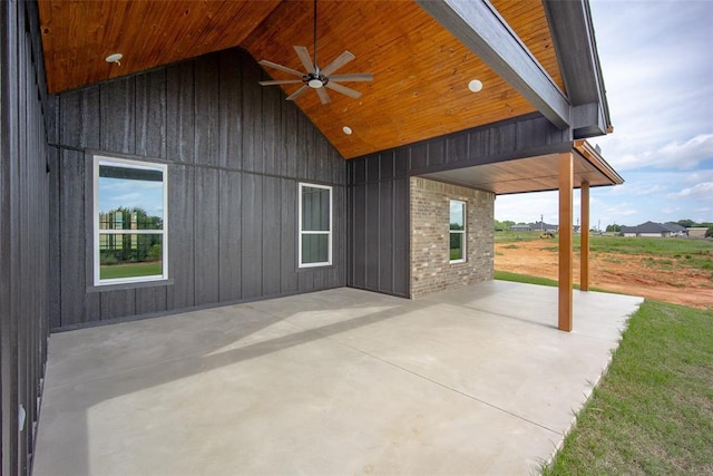 1431 County Road 2977, Blanchard, OK 73010 - view of patio with a ceiling fan