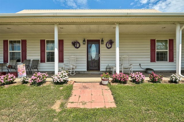 9122 Ns 3540th Rd, Prague, OK 74864 - entrance to property with a lawn and a porch