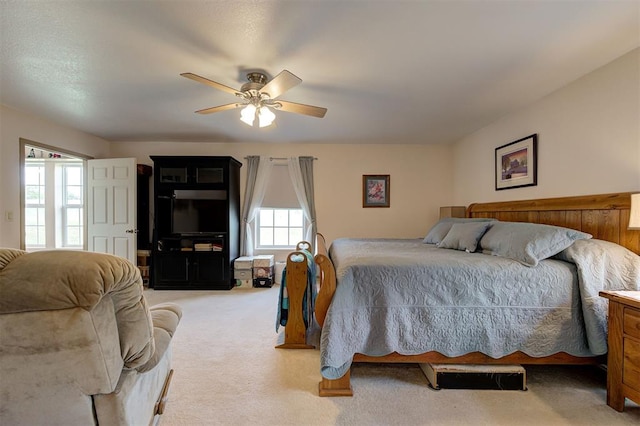 9122 Ns 3540th Rd, Prague, OK 74864 - bedroom with ceiling fan and carpet