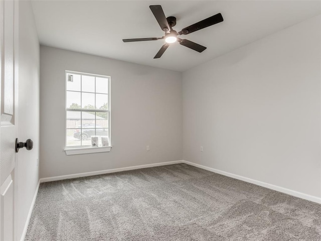 3100 NE 17th St, Oklahoma City, OK 73121 - spare room with carpet, ceiling fan, and baseboards