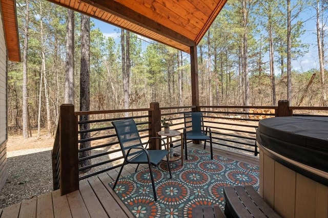 203 Secluded Cir, Broken Bow, OK 74728 - view of deck