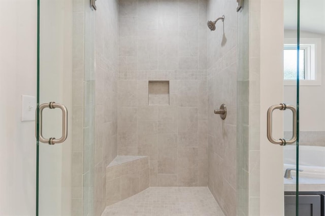 15632 Flora Ave, Edmond, OK 73013 - bathroom with a stall shower