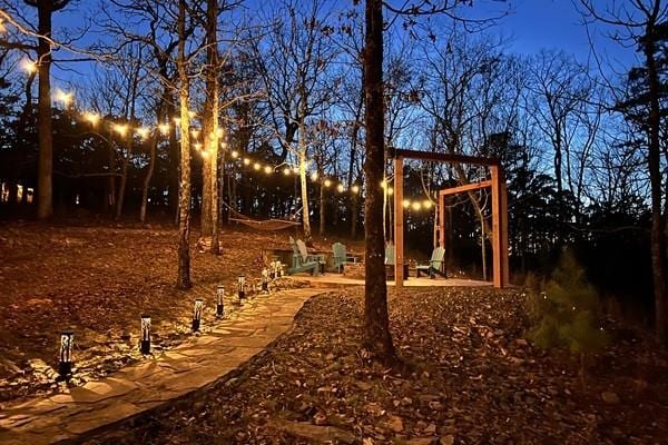 357 Little Creek Ln, Broken Bow, OK 74728 - view of yard