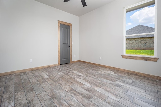 1430 County St Unit 2977, Blanchard, OK 73010 - empty room featuring wood finished floors and a ceiling fan