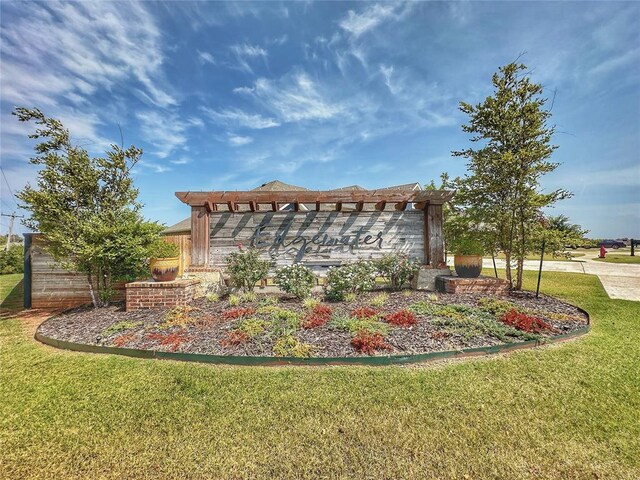 2420 Northfork Dr, Moore, OK 73160 - community sign with a lawn