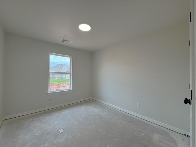 2420 Northfork Dr, Moore, OK 73160 - unfurnished room with unfinished concrete flooring and baseboards