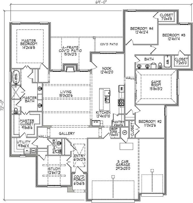 4174 Richards Way, Piedmont, OK 73078 - view of property floor plan