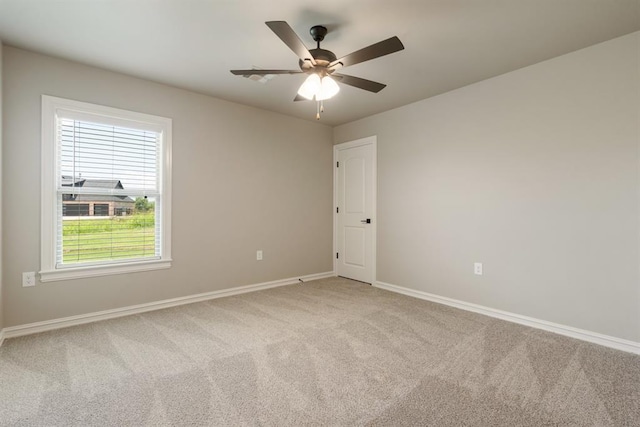 4174 Richards Way, Piedmont, OK 73078 - empty room with light carpet and a ceiling fan