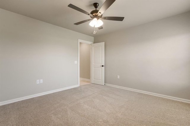 4174 Richards Way, Piedmont, OK 73078 - empty room featuring a ceiling fan and light carpet
