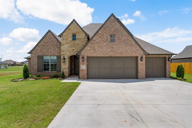 4174 Richards Way, Piedmont, OK 73078 - view of front of home featuring concrete driveway, an attached garage, brick siding, and a shingled roof