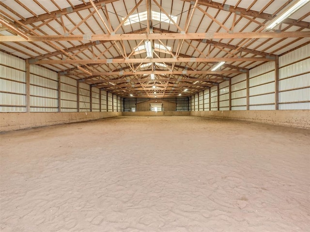 view of horse barn