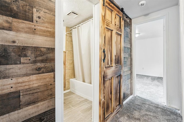 3206 Oakbriar Dr, Choctaw, OK 73020 - bathroom with shower / bathtub combination with curtain