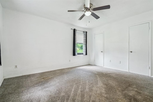 3206 Oakbriar Dr, Choctaw, OK 73020 - carpeted empty room with ceiling fan