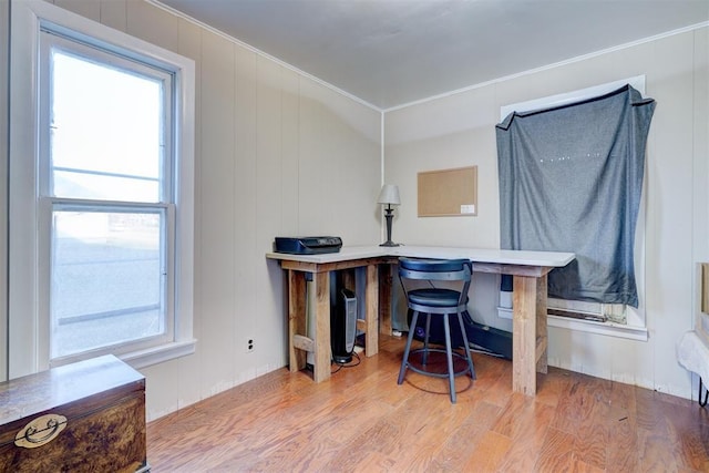 1011 W Mansur Ave, Guthrie, OK 73044 - home office featuring crown molding and wood finished floors