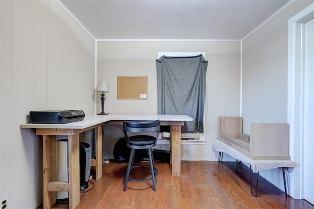 1011 W Mansur Ave, Guthrie, OK 73044 - office featuring crown molding and wood finished floors