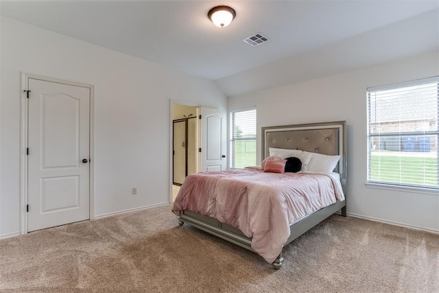 6574 Mint Julep Ln, Guthrie, OK 73044 - carpeted bedroom with vaulted ceiling and baseboards