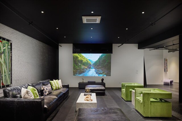 518 Colcord Dr, Oklahoma City, OK 73102 - cinema featuring visible vents and brick wall