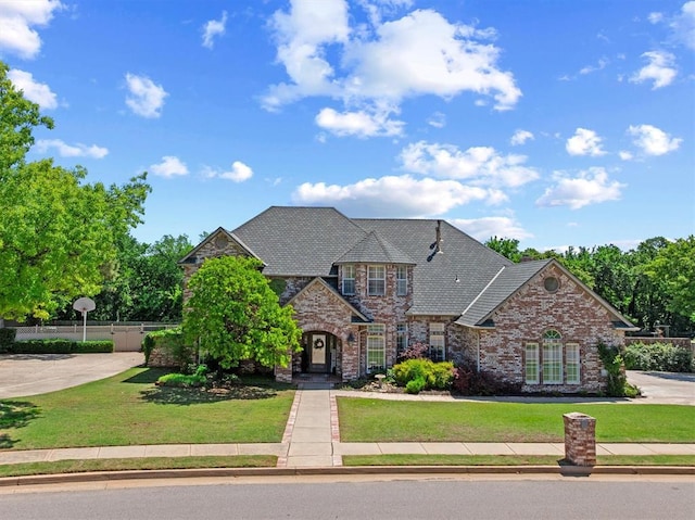 2817 Sweetbriar Way, Edmond, OK 73034 - view of front facade featuring stone siding and brick siding