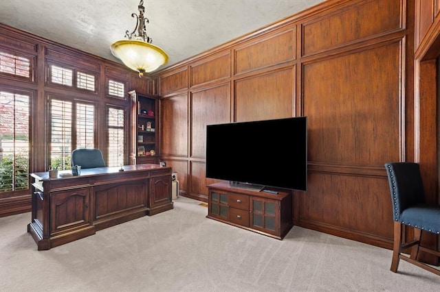 2817 Sweetbriar Way, Edmond, OK 73034 - office space with light carpet and wooden walls
