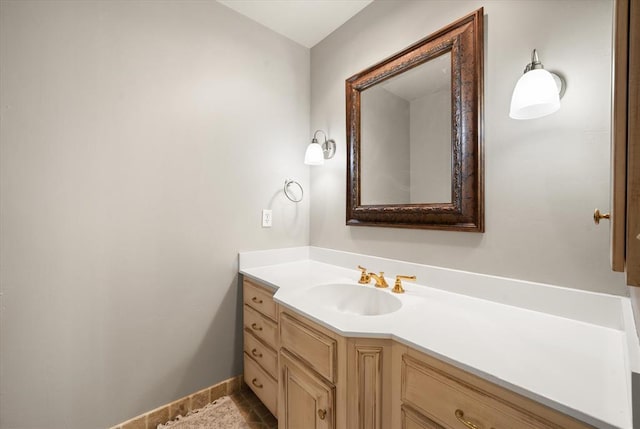 2817 Sweetbriar Way, Edmond, OK 73034 - bathroom featuring vanity and baseboards