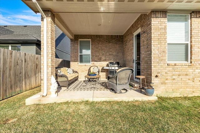 view of patio / terrace with outdoor lounge area