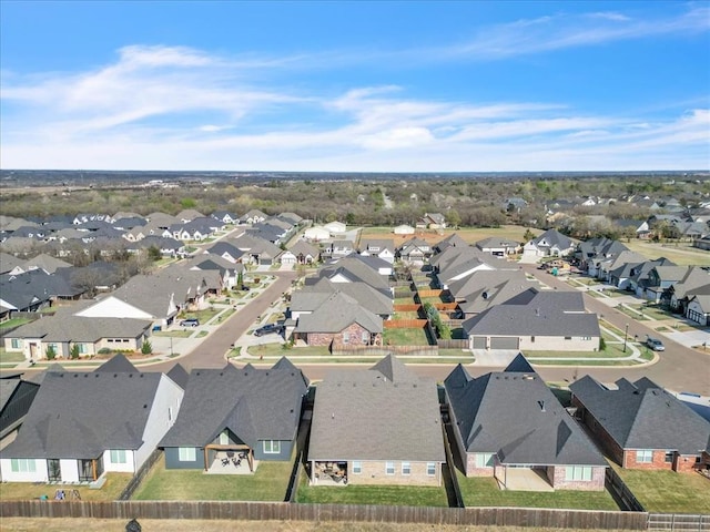 aerial view of residential area