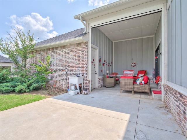 1924 Plaza District Dr, Edmond, OK 73034 - view of patio featuring a sink