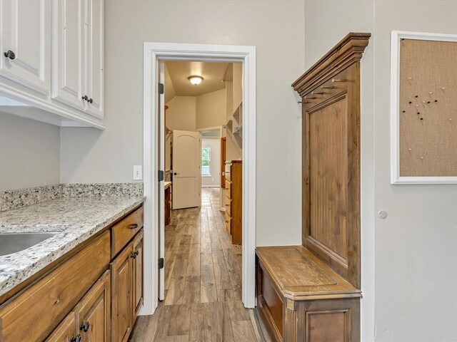 2809 Morgan Trace Rd, Yukon, OK 73099 - mudroom with light wood-type flooring