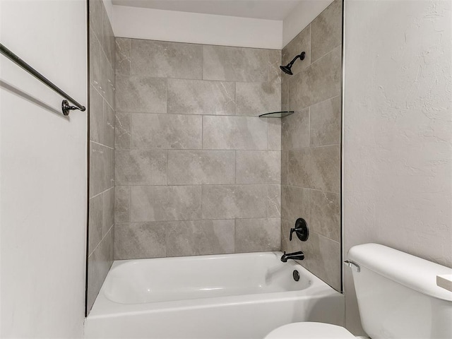 3721 Central Park Dr, Moore, OK 73160 - bathroom with toilet and bathtub / shower combination